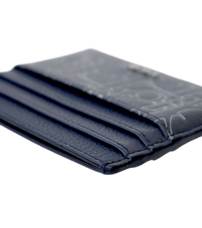 Dior Navy Gravity Card Holder Wallet