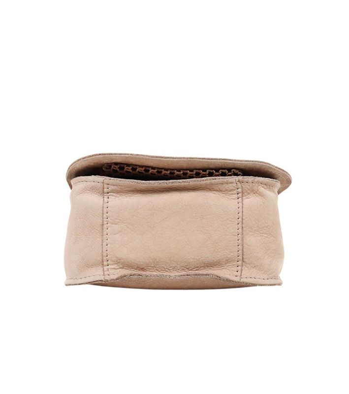 Chanel Beige Suede Quilted CC Flap Shoulder Bag in Suede