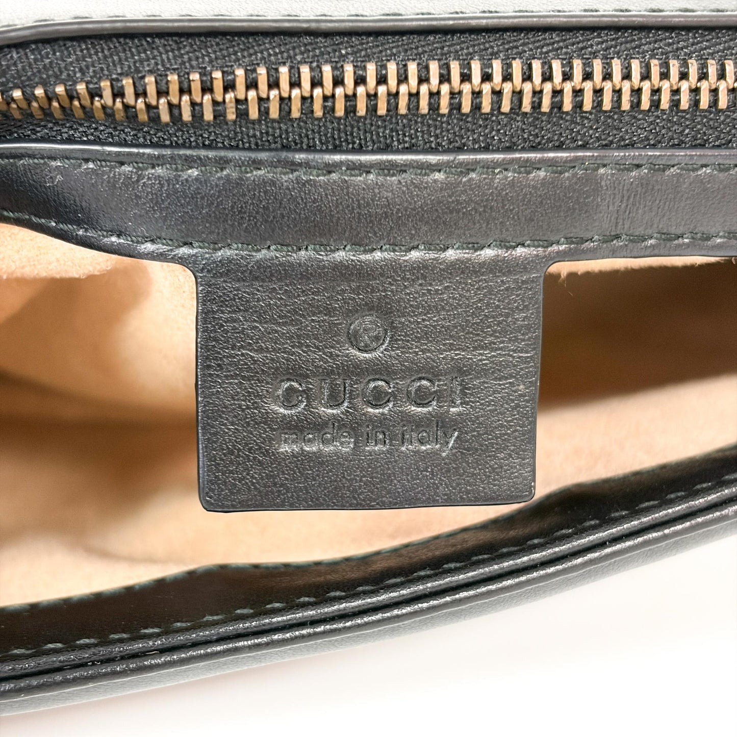 Gucci GG Marmont Small Matelassé Shoulder Bag Black Gold Hardware