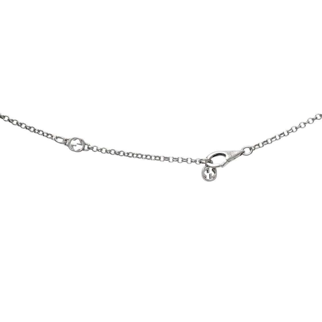 Gucci Double G Silver Necklace