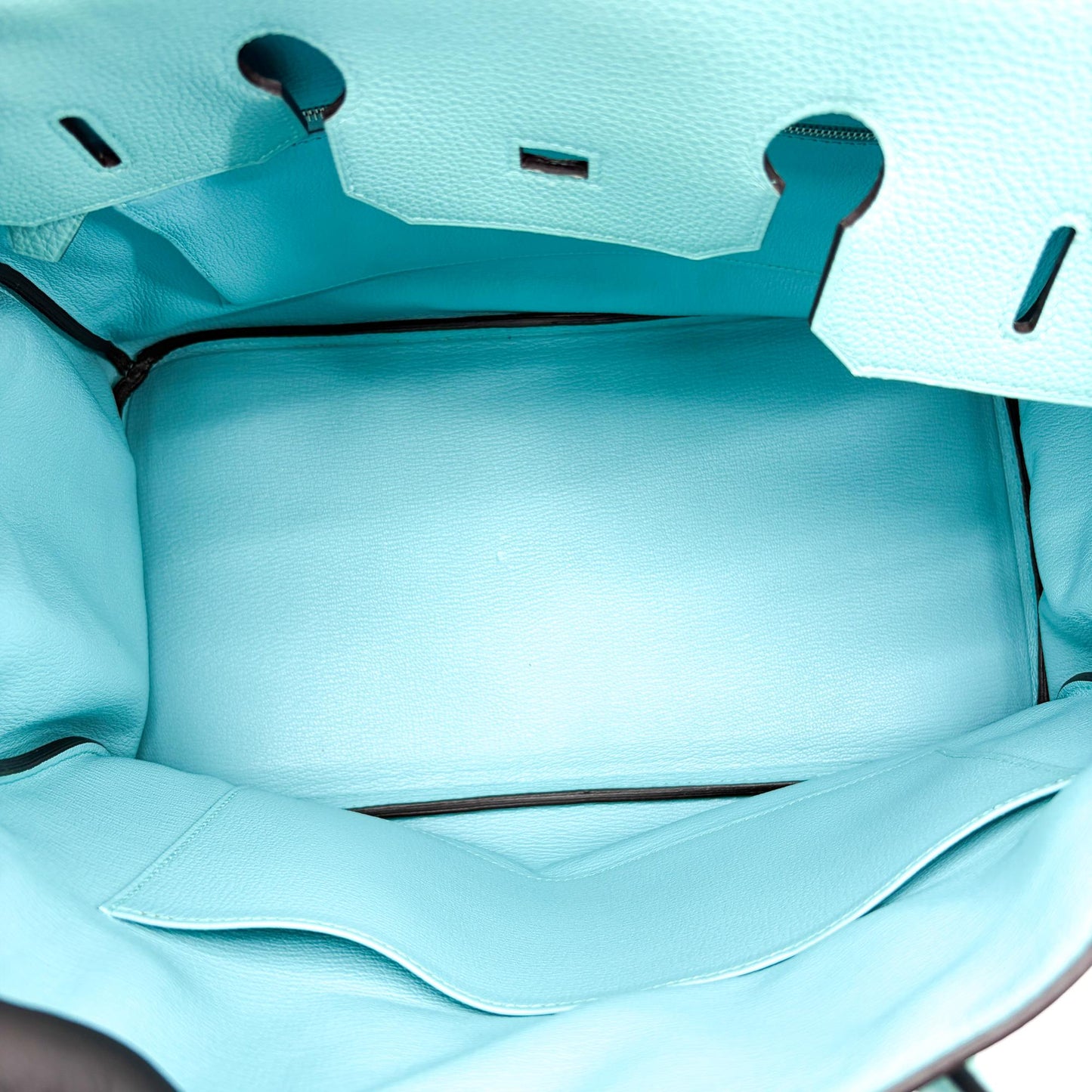 Hermès Birkin 35 Togo Silver Turquoise
