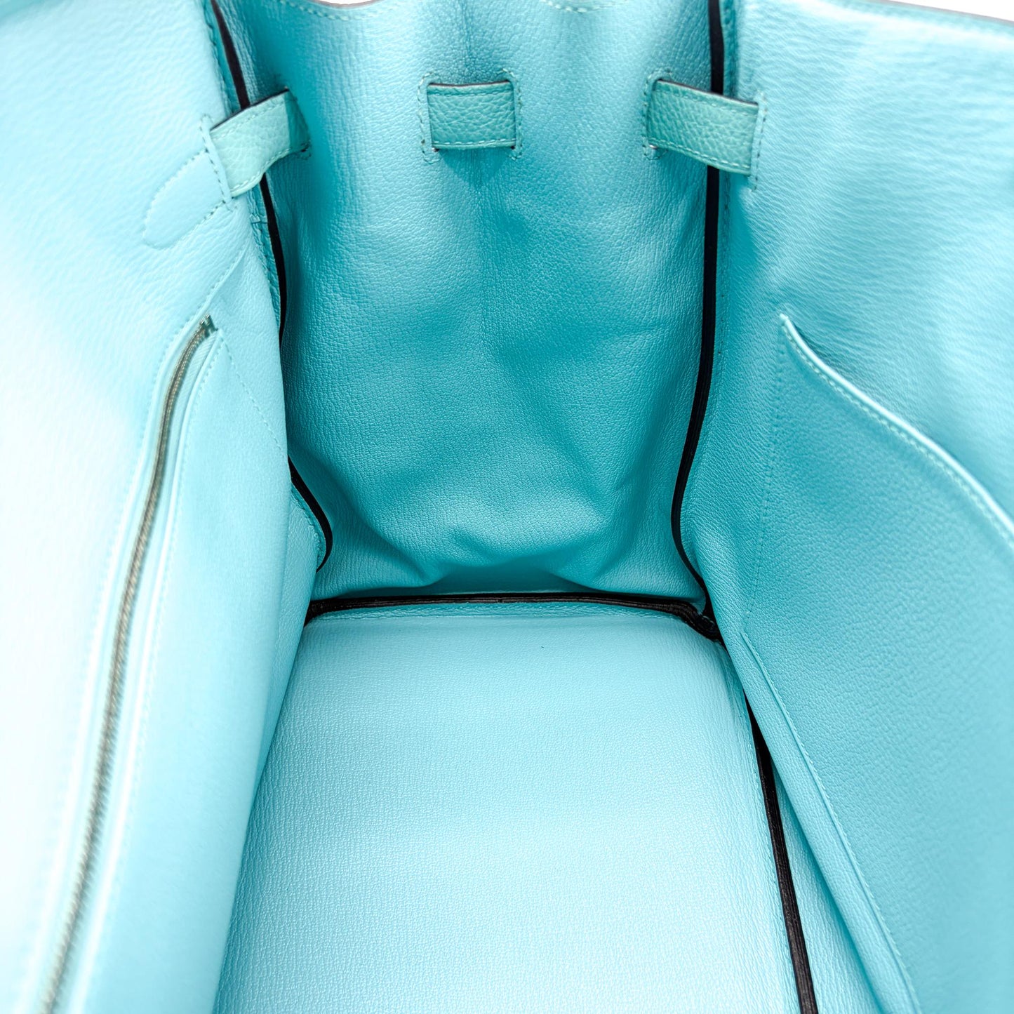 Hermès Birkin 35 Togo Silver Turquoise