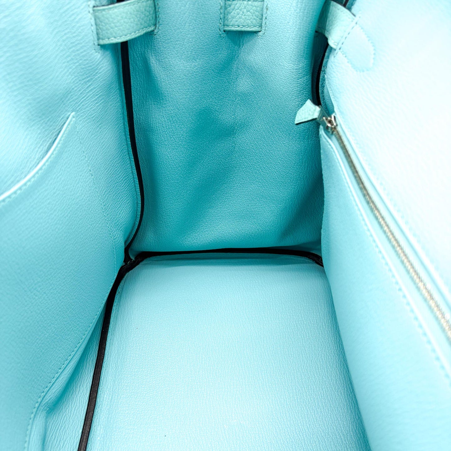 Hermès Birkin 35 Togo Silver Turquoise