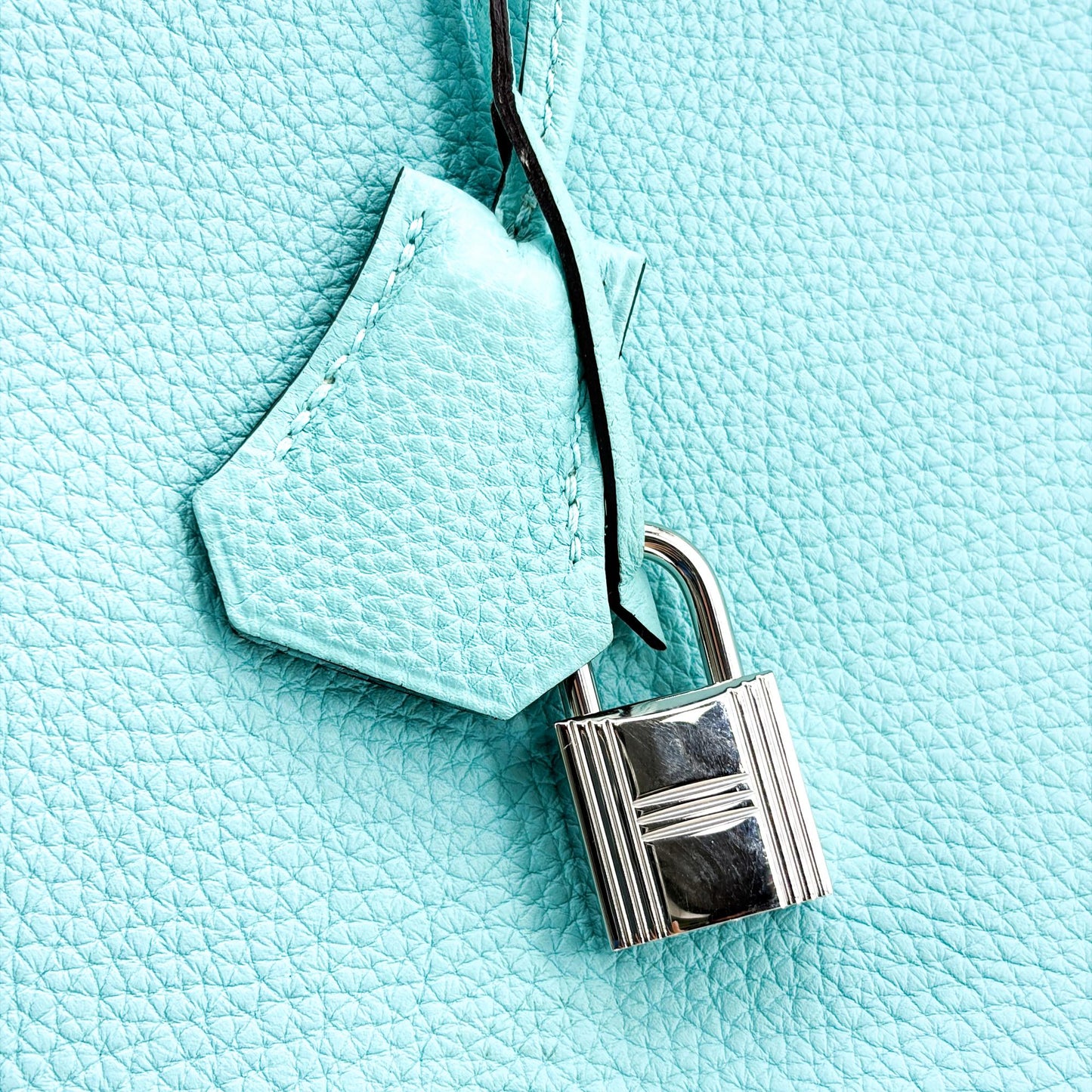 Hermès Birkin 35 Togo Silver Turquoise