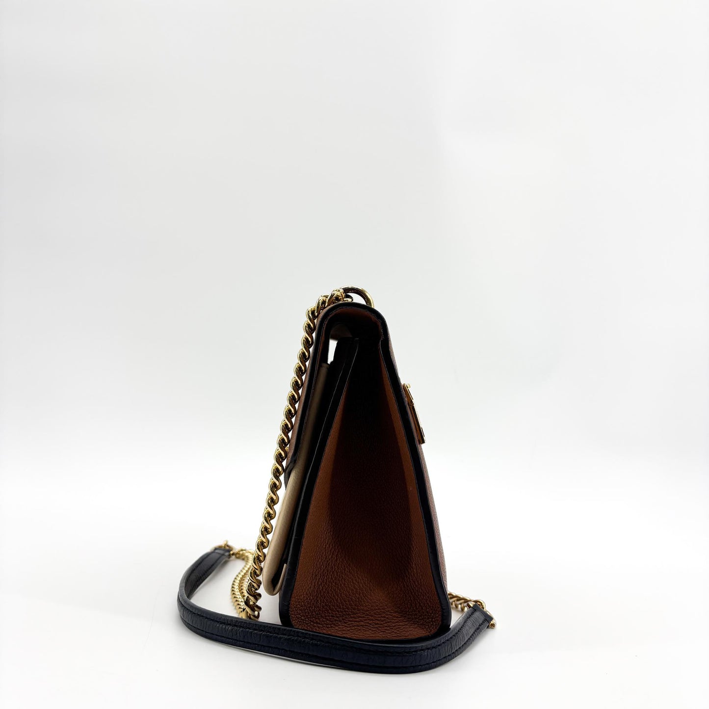 Louis Vuitton My Lock Me Chain Shoulder Bag Brown Beige