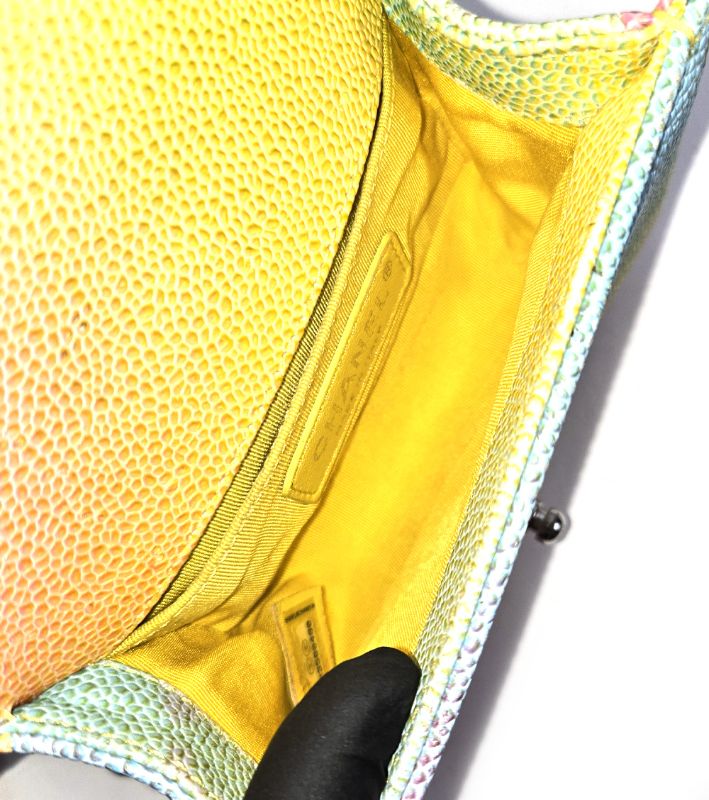 Chanel Rainbow Mini Caviar Boy Bag