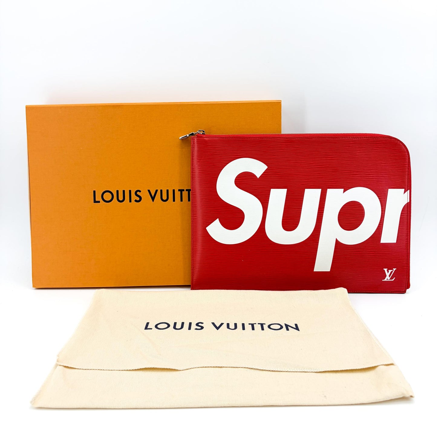 Louis Vuitton x Supreme Epi Pochette Jour GM Red