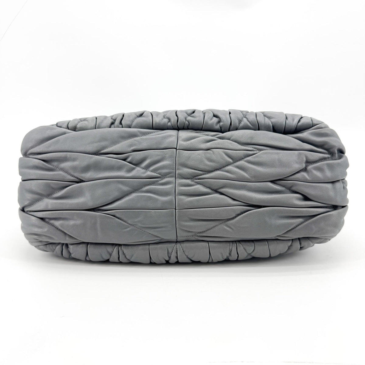 Miu Miu Matelassé Chain Shoulder Bag Grey