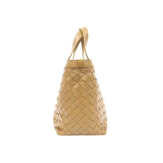 Bottega Veneta Brown Leather Flip-Flop Tote Bag
