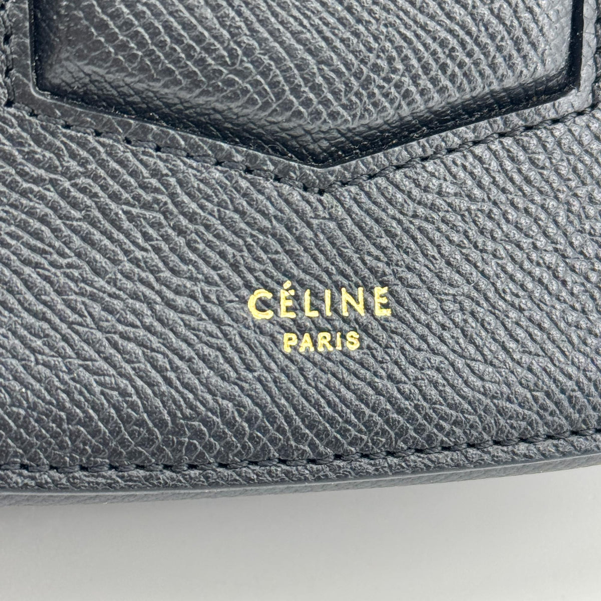 Celine Small Trotter Crossbody Bag Navy Grain Calfskin