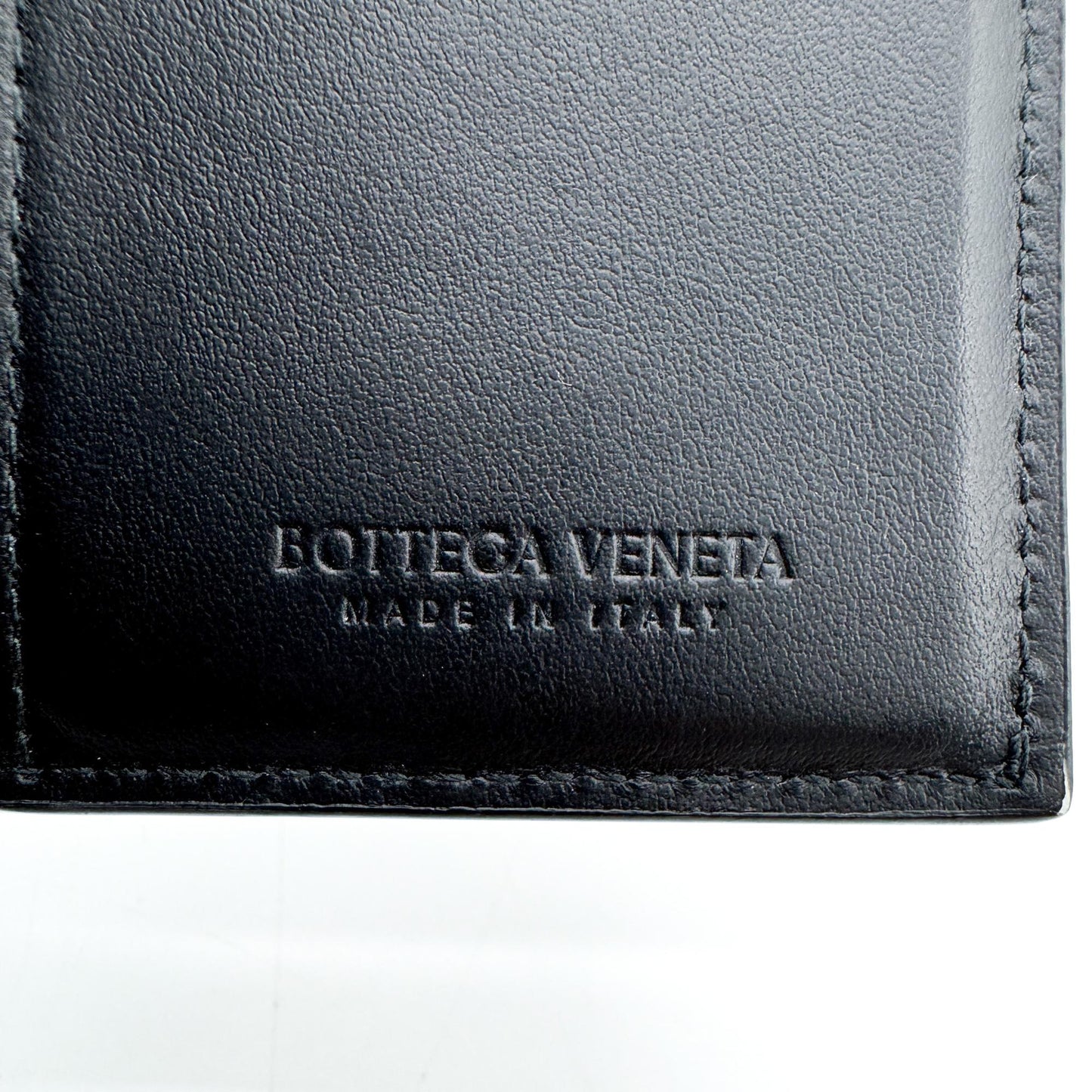 Bottega Veneta Cassette Flap Card Case Black