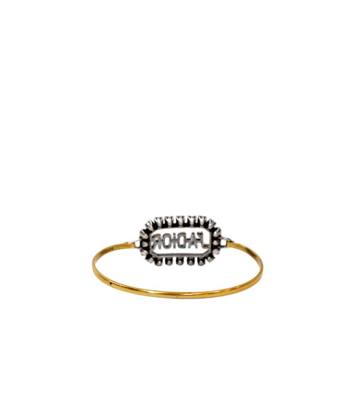 Dior Cubic Z Dior Gold Bangle Bracelet