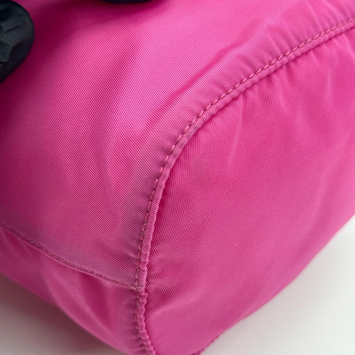 Prada Re-Ylon Pink Drawstring Clutch