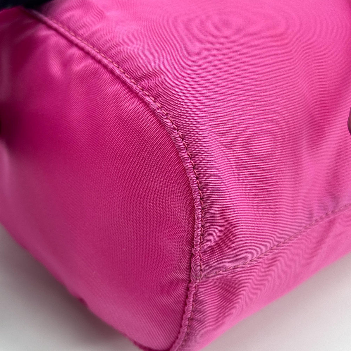 Prada Re-Ylon Pink Drawstring Clutch