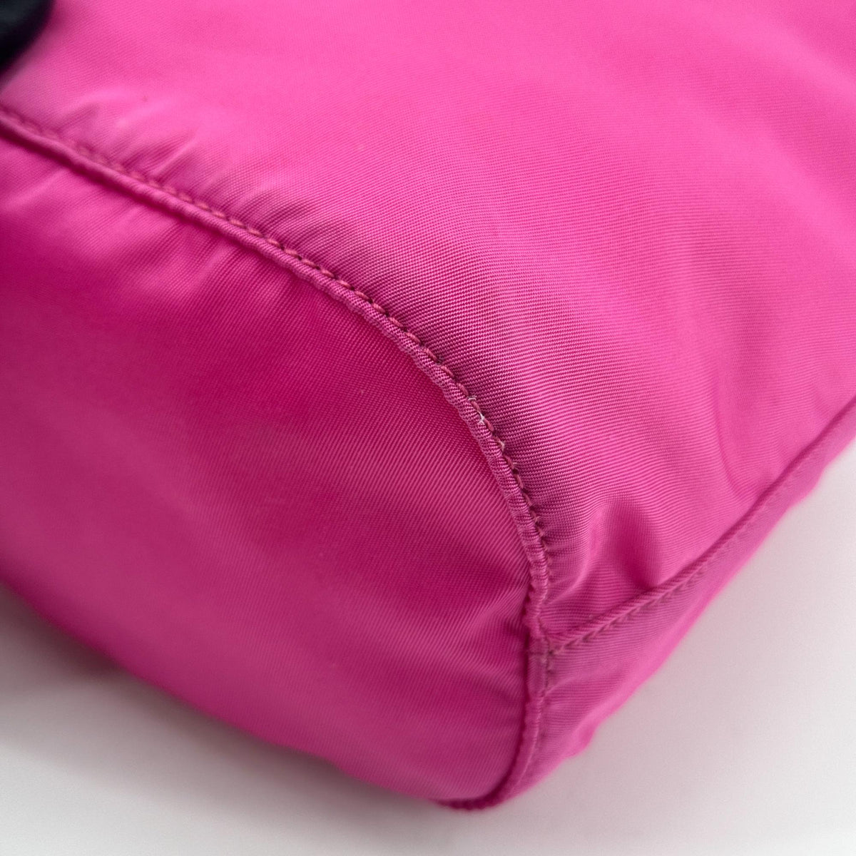 Prada Re-Ylon Pink Drawstring Clutch