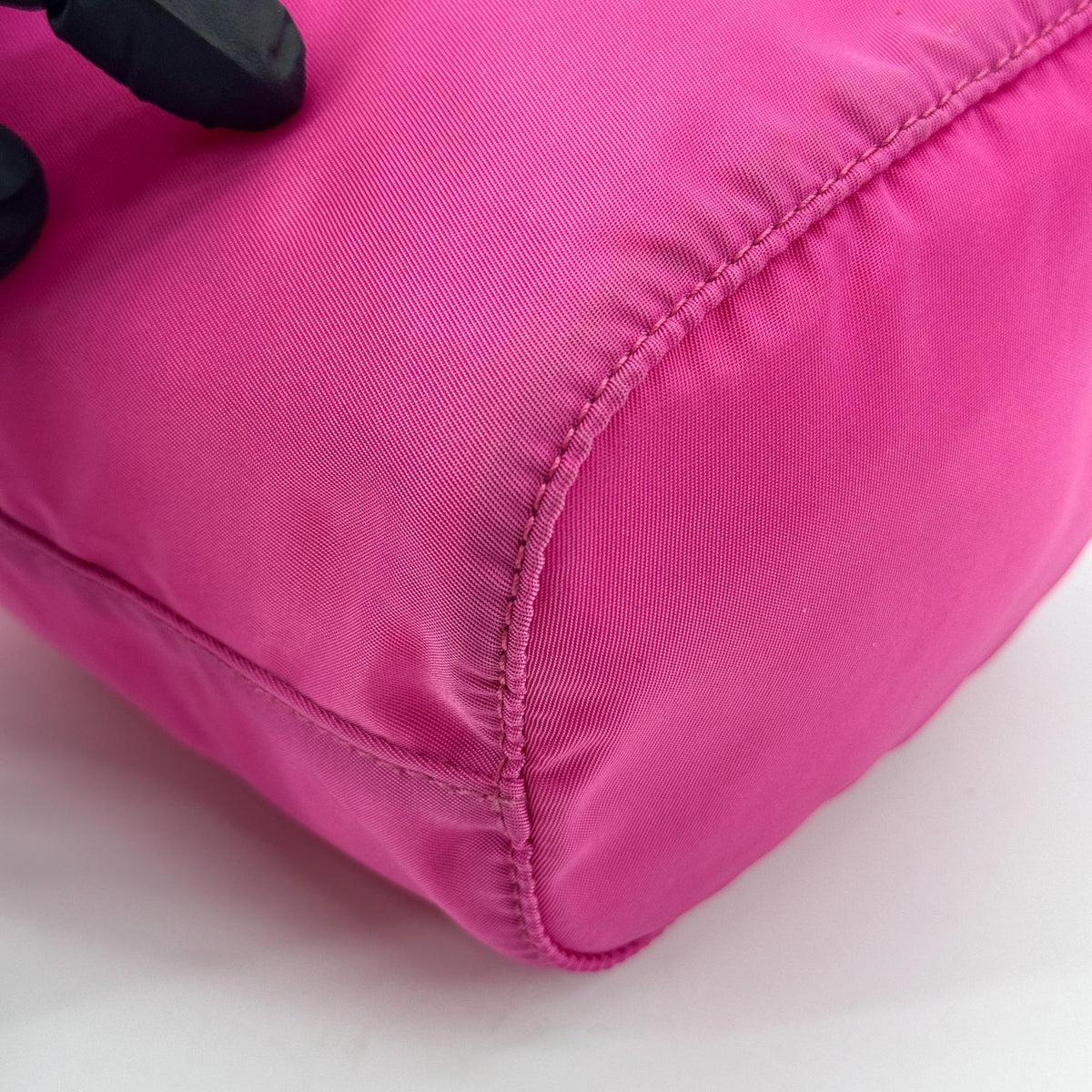 Prada Re-Ylon Pink Drawstring Clutch