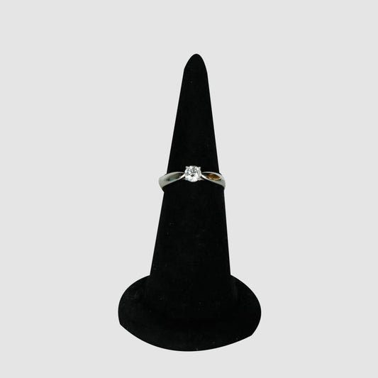 9 Diamond Planium Ring 0.33ct