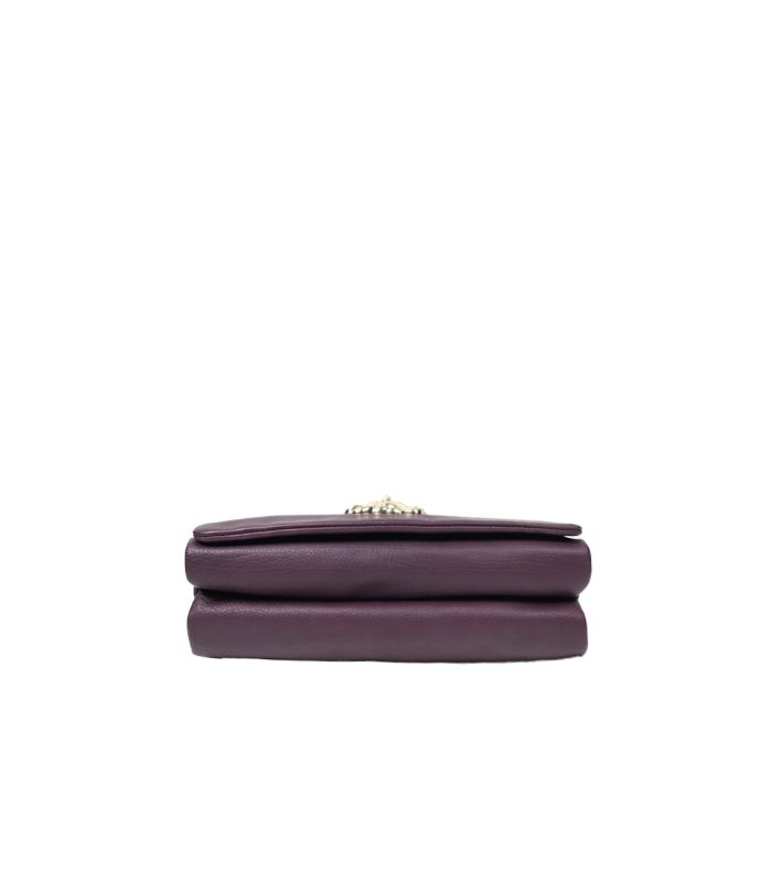 Versace Purple Sultan Chain Shoulder Bag