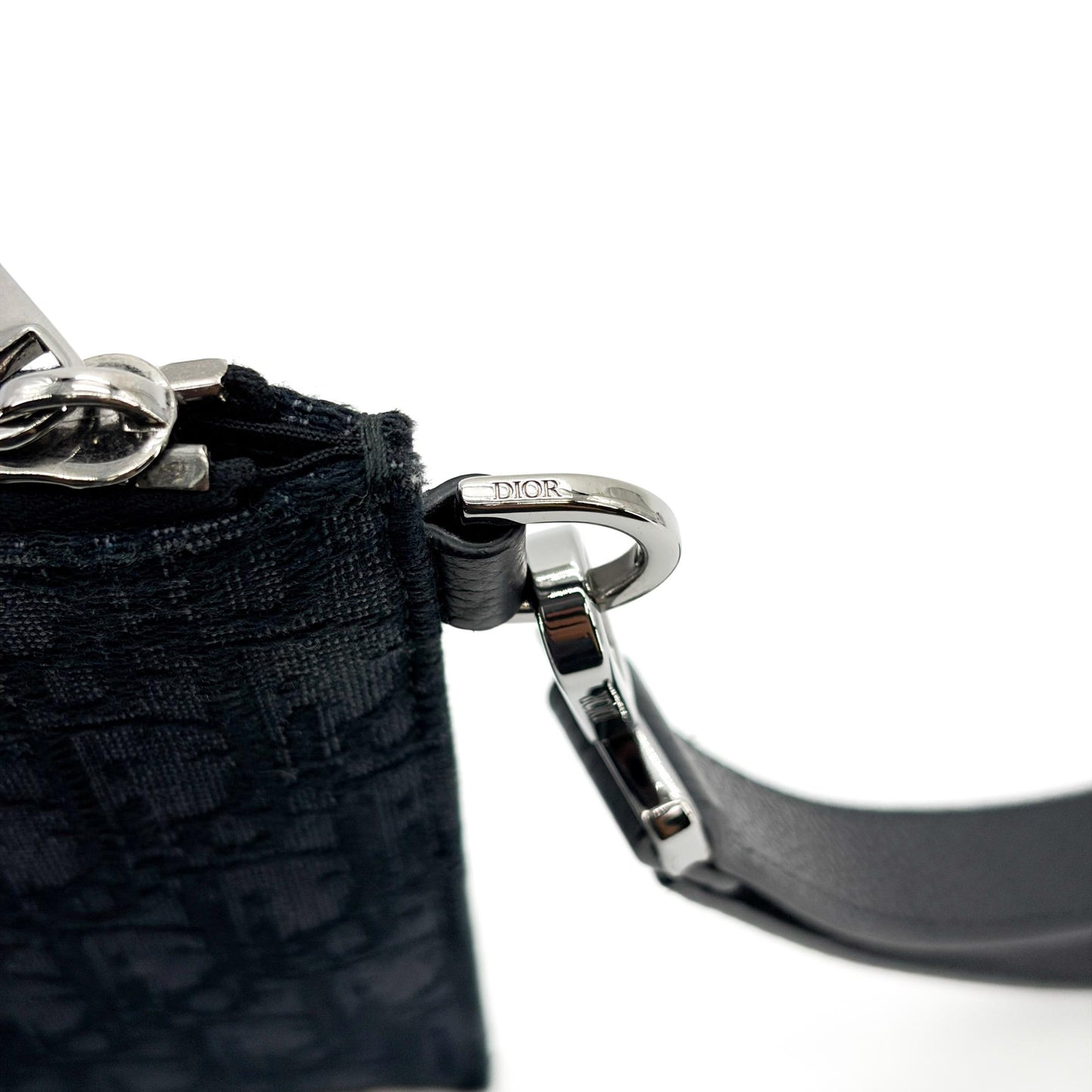 Dior Black Oblique Jacquard A5 Pouch