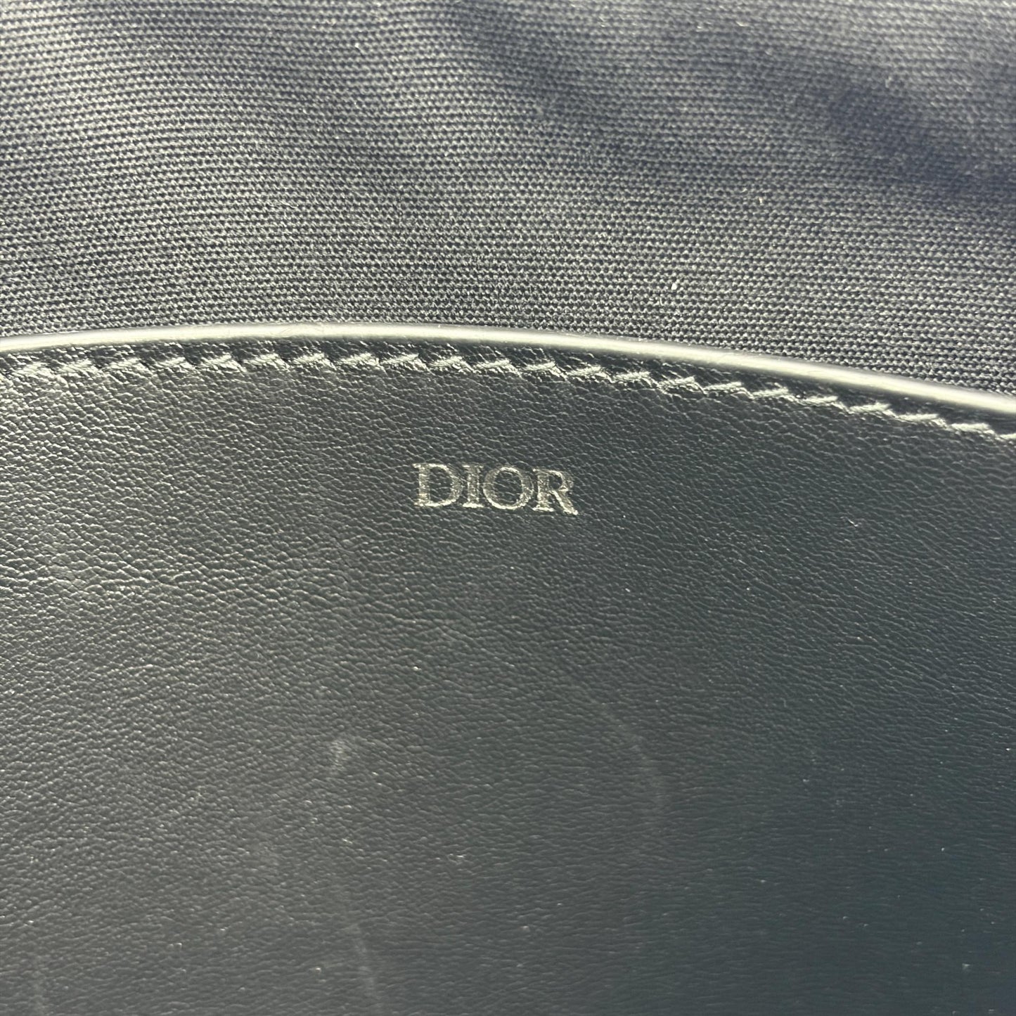 Dior Black Oblique Jacquard A5 Pouch