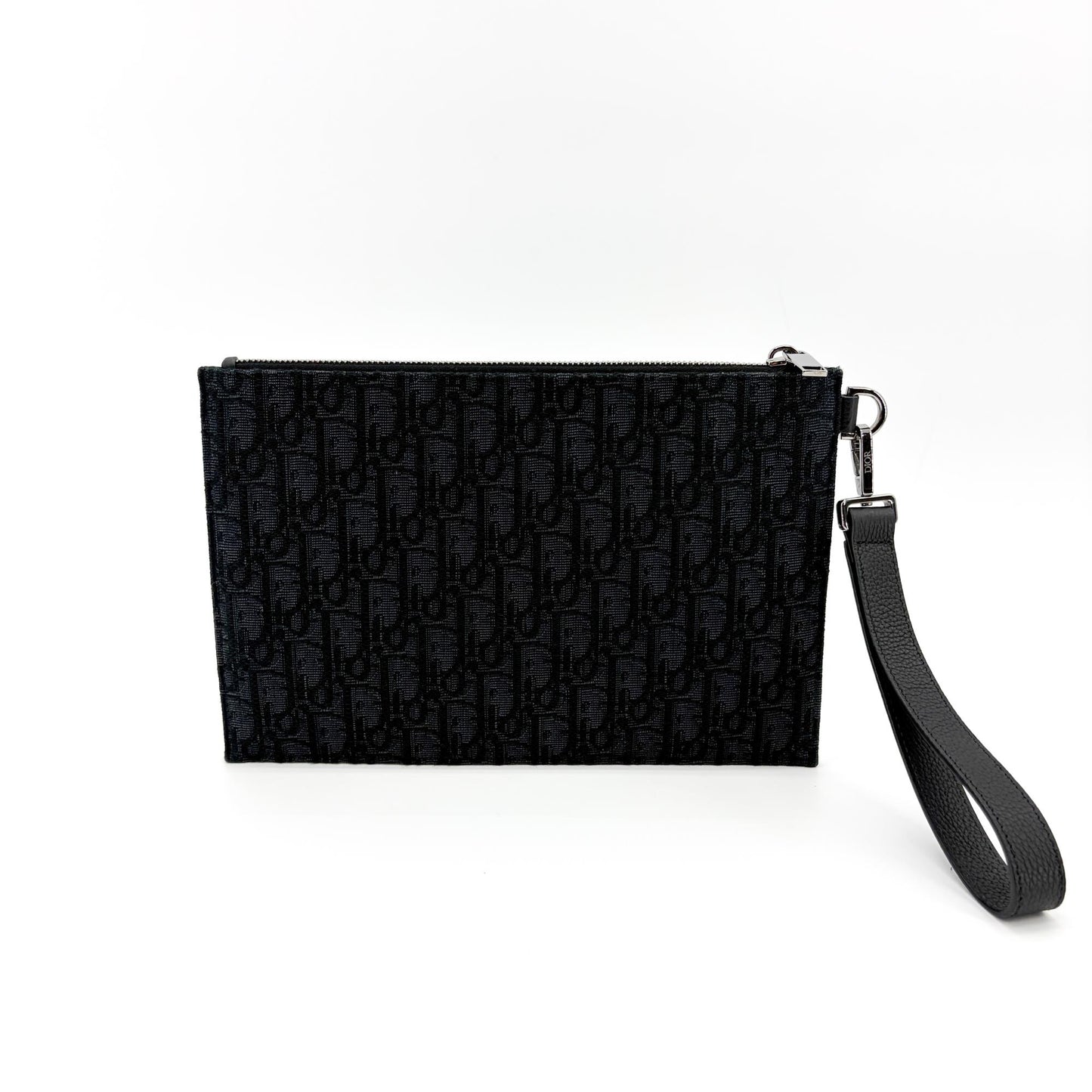 Dior Black Oblique Jacquard A5 Pouch