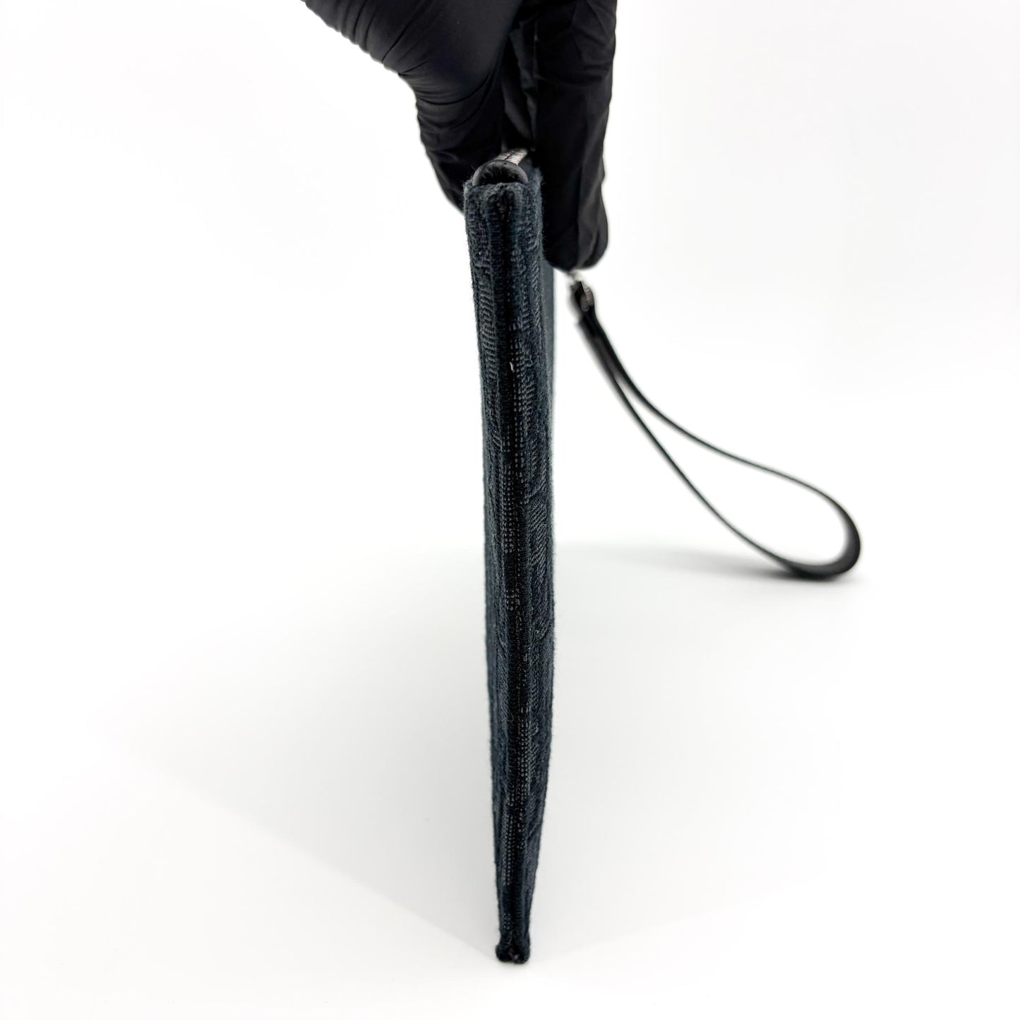 Dior Black Oblique Jacquard A5 Pouch