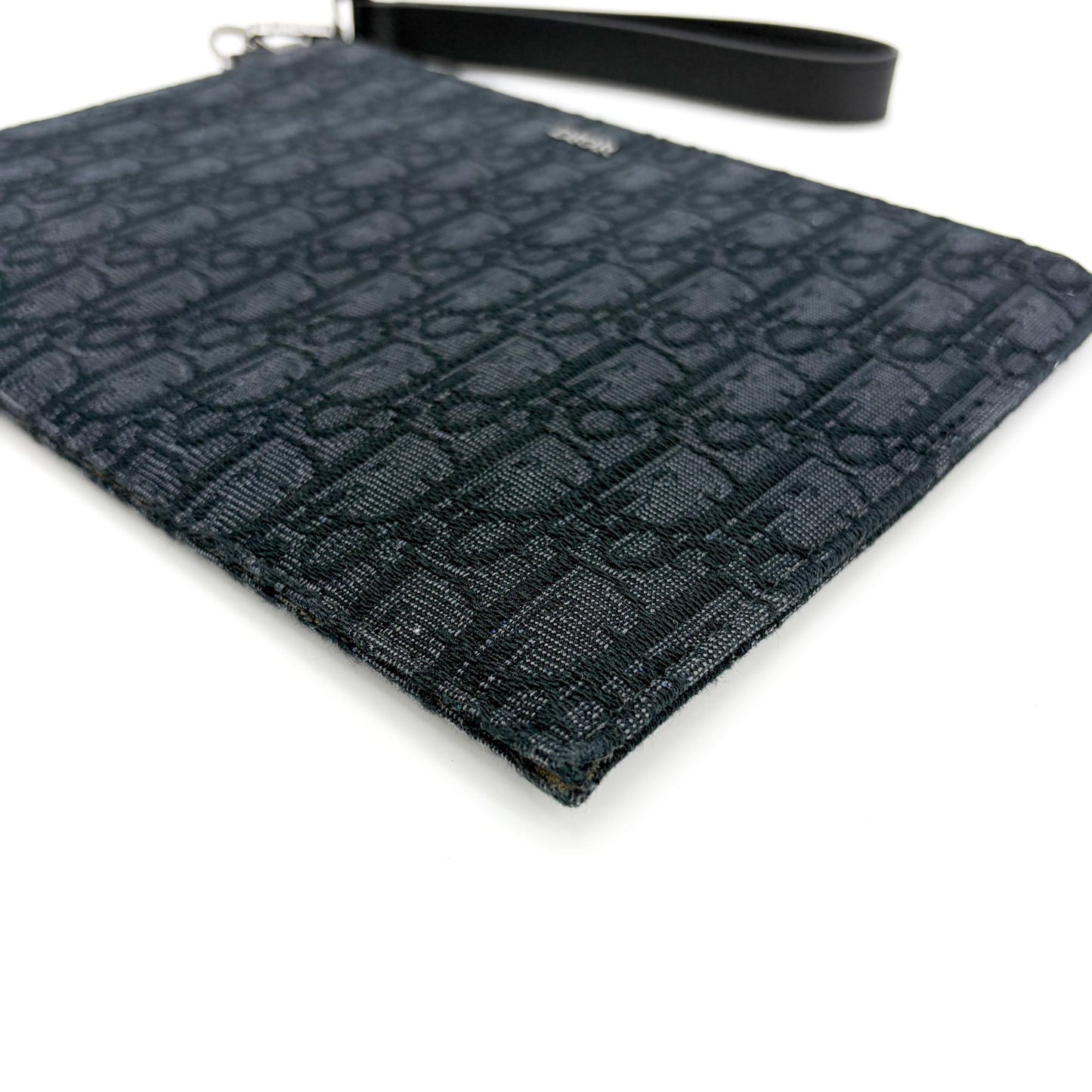 Dior Black Oblique Jacquard A5 Pouch