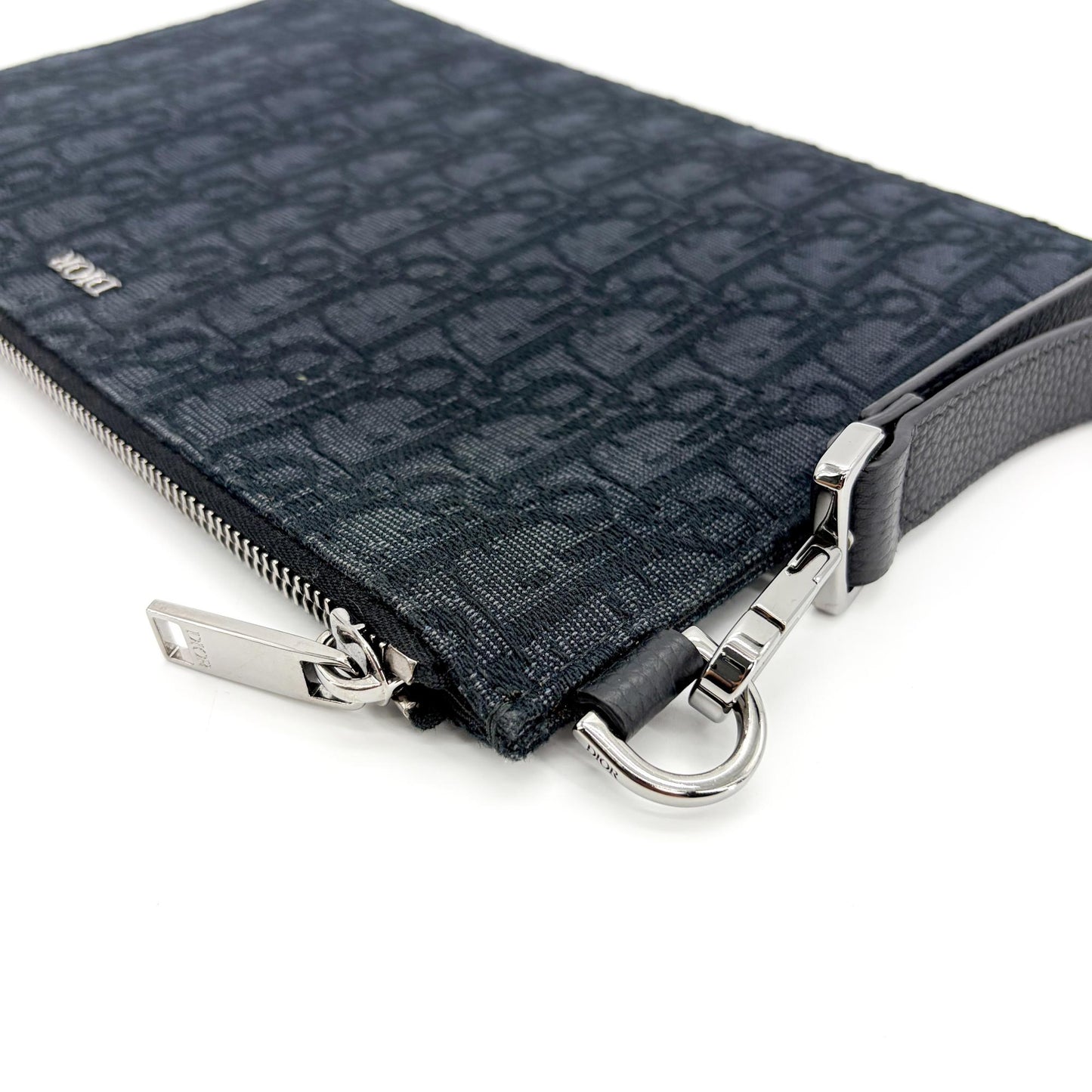 Dior Black Oblique Jacquard A5 Pouch