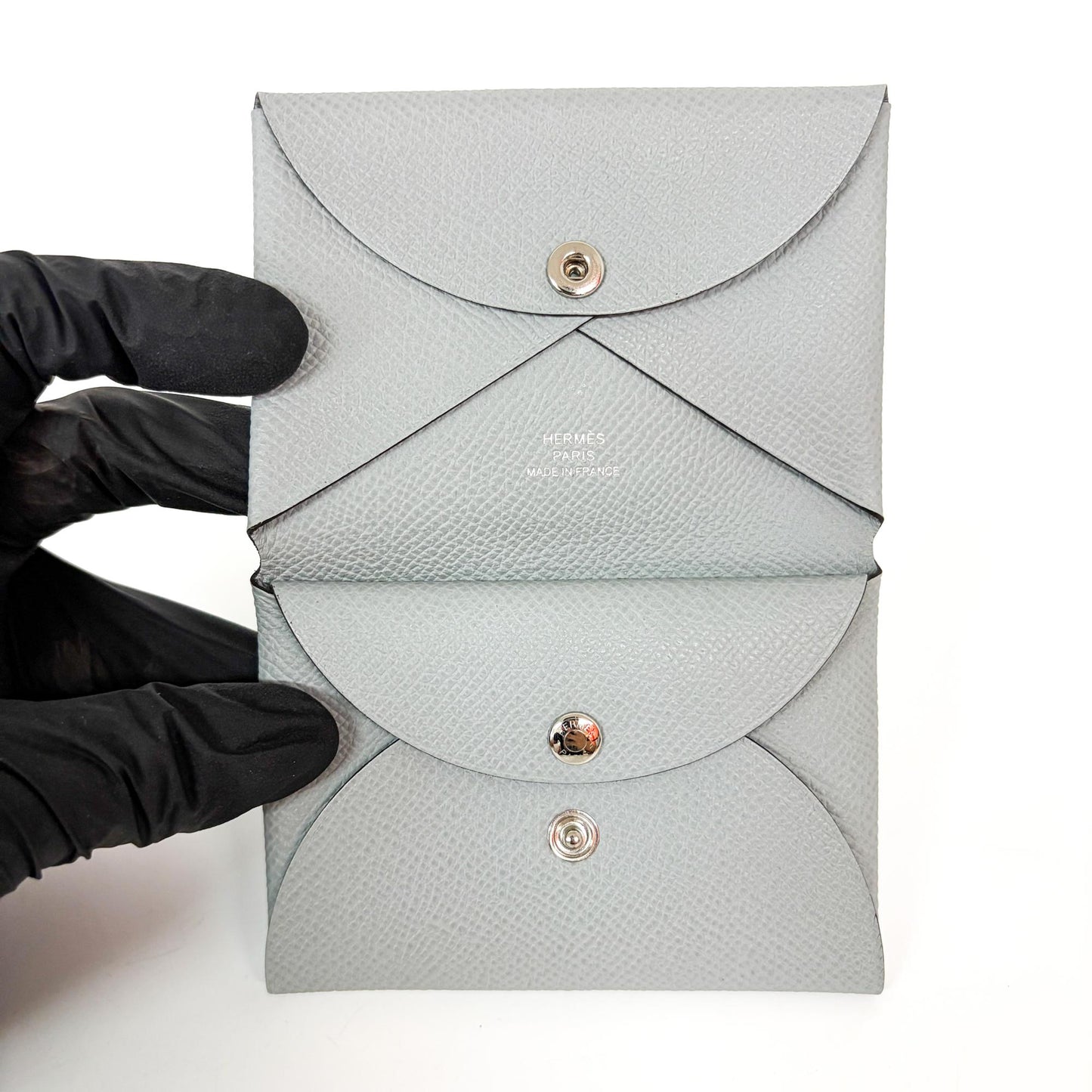 Hermès Calvi Card Holder Epsom Greece Muette