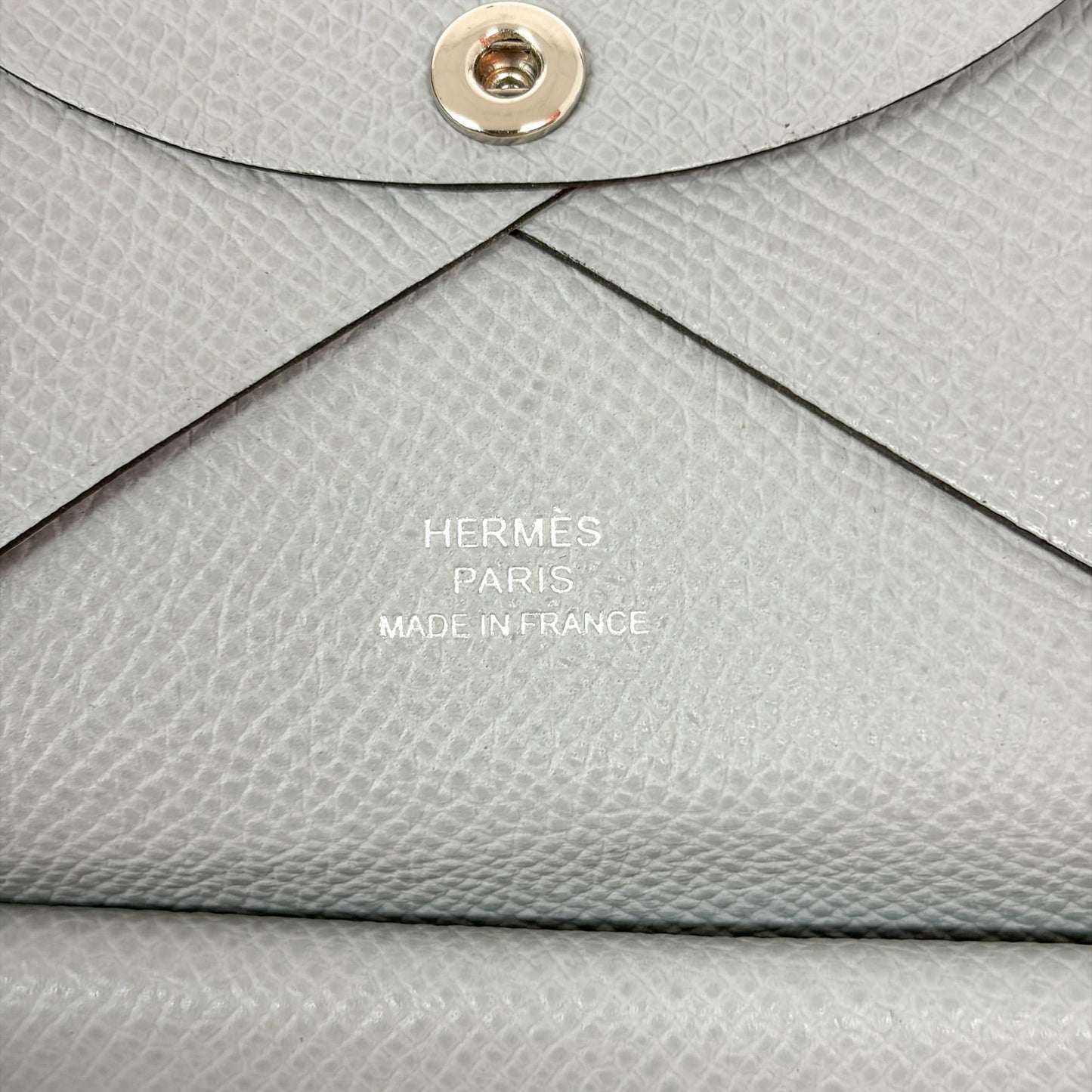 Hermès Calvi Card Holder Epsom Greece Muette