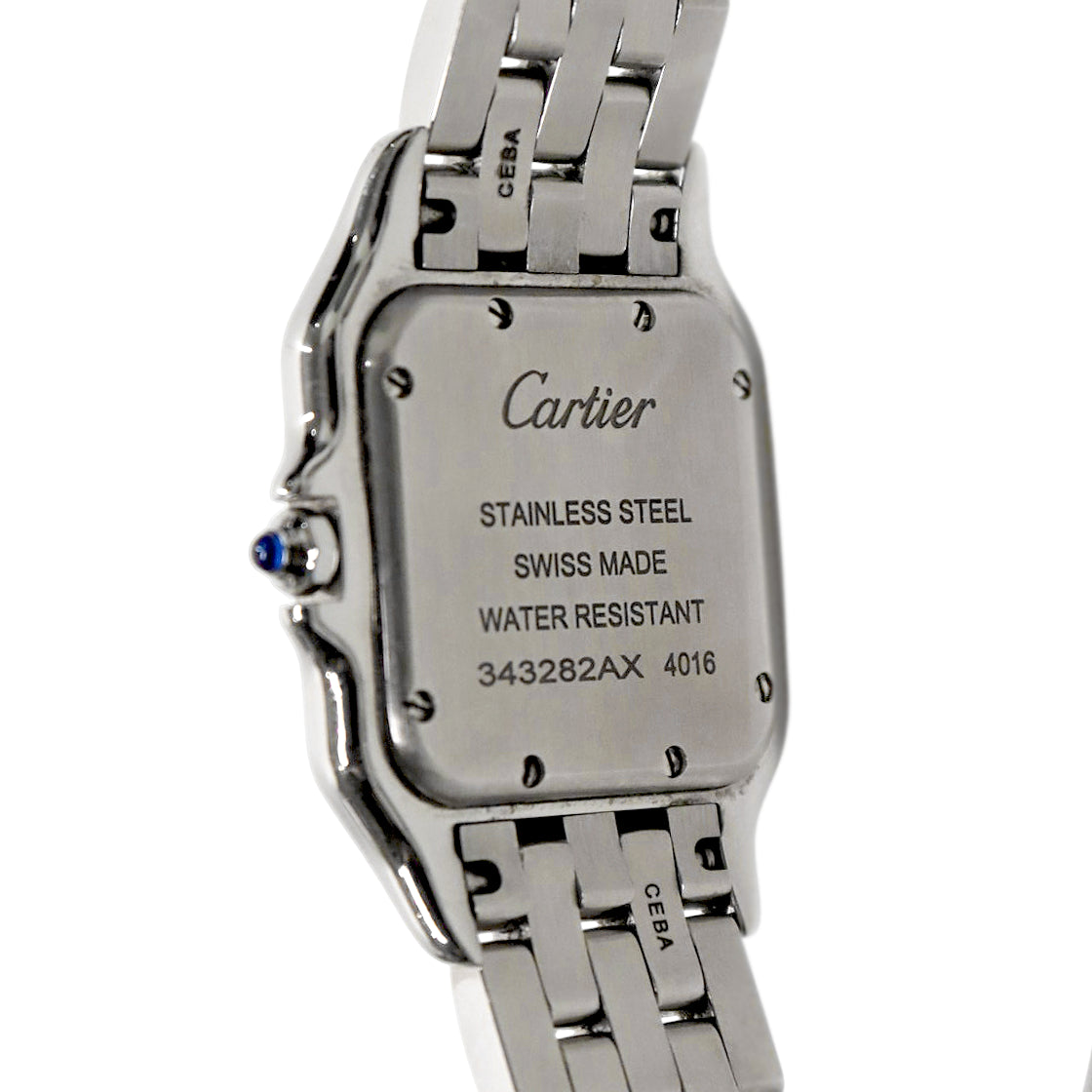 Cartier 27mm Steel Diamond "Panda" Quartz Watch