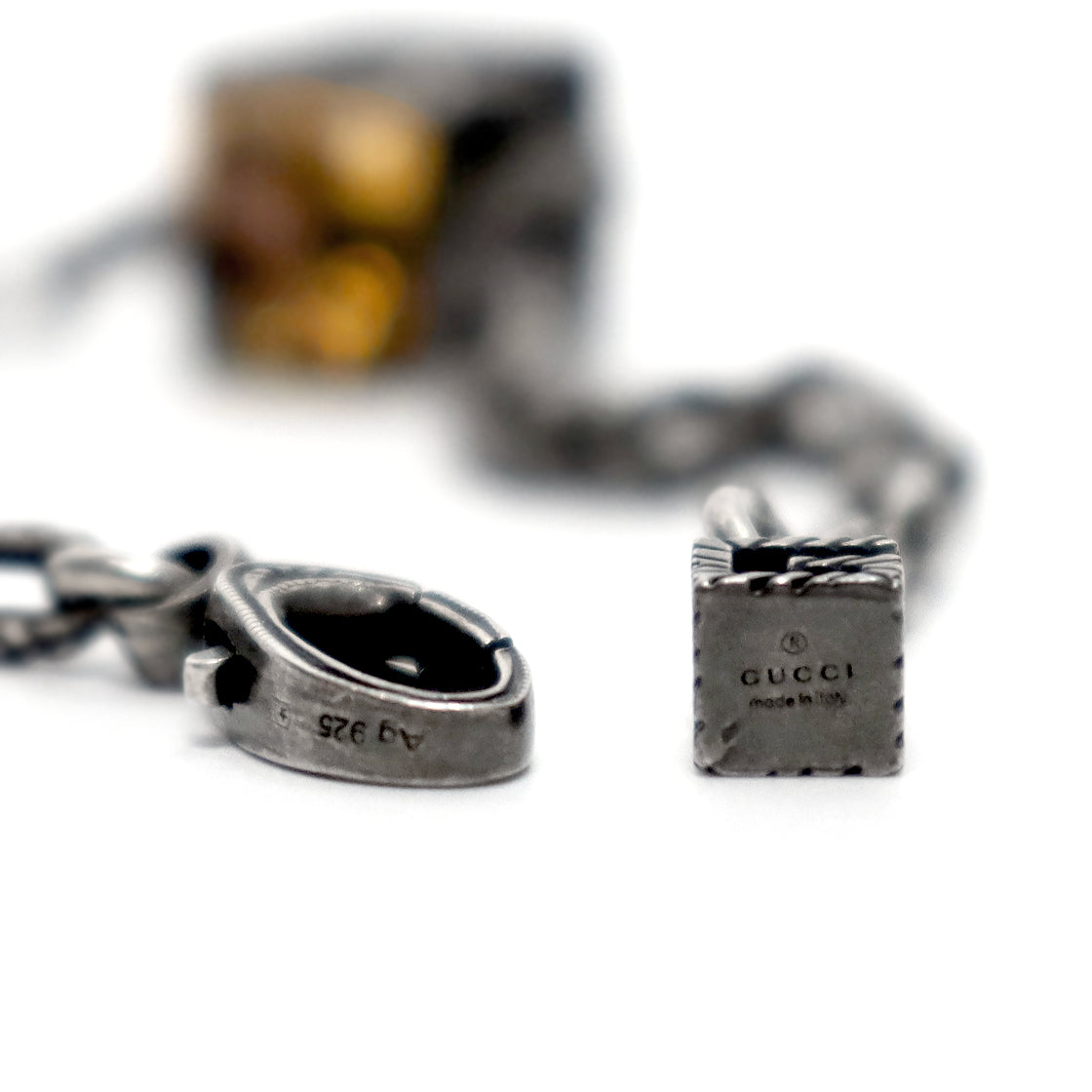 Gucci Square G Cube Silver Bracelet