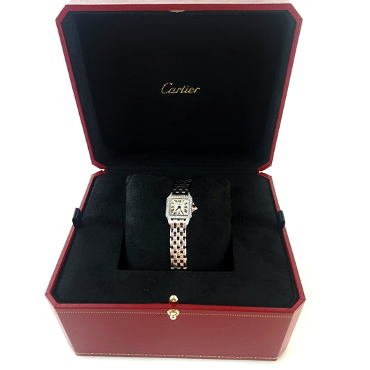 Mini Santos Demoiselle 18K Gold Diamond Watch