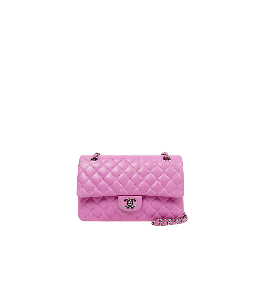 Chanel Purple Medium Lambskin Classic Double-Flap Bag