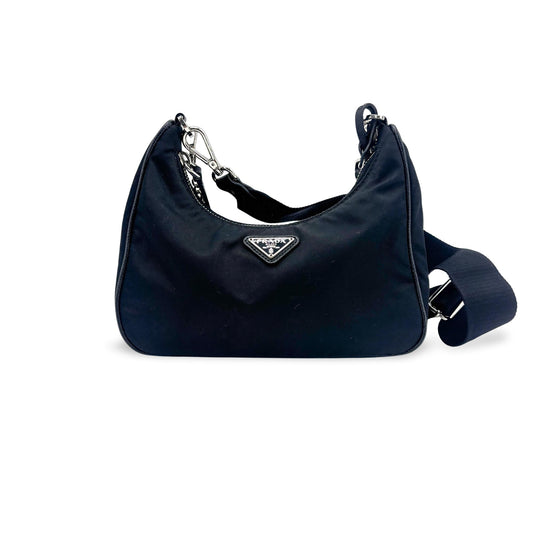 Sac bandoulière Re-Edition 2005 Re-Nylon noir Prada