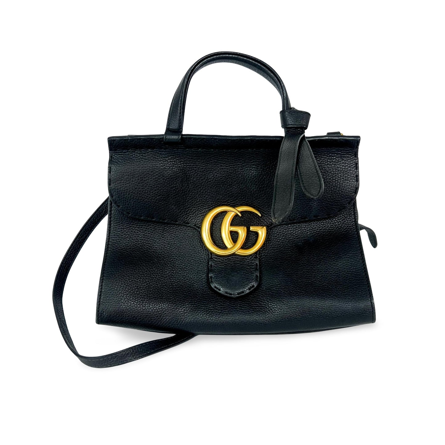 Gucci GG Marmont Small Top Handle Bag Black