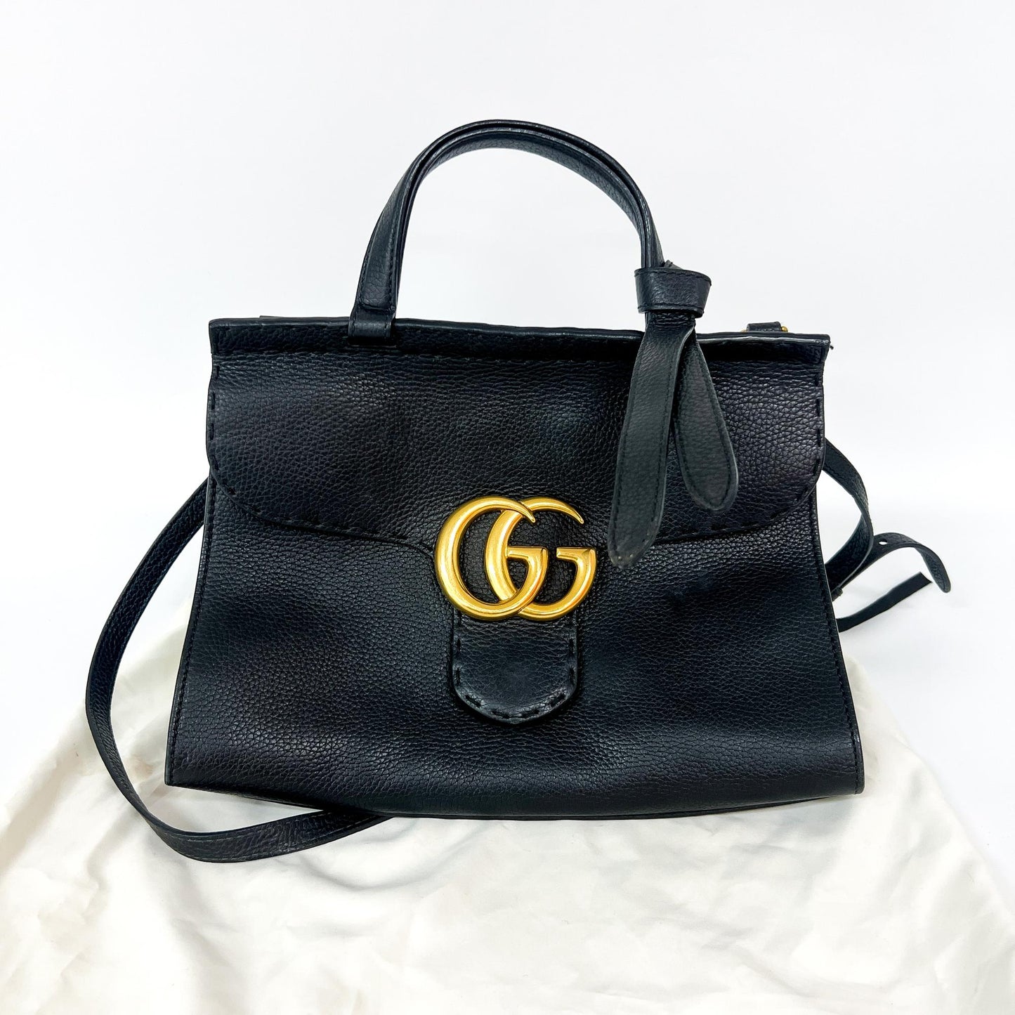 Gucci GG Marmont Small Top Handle Bag Black