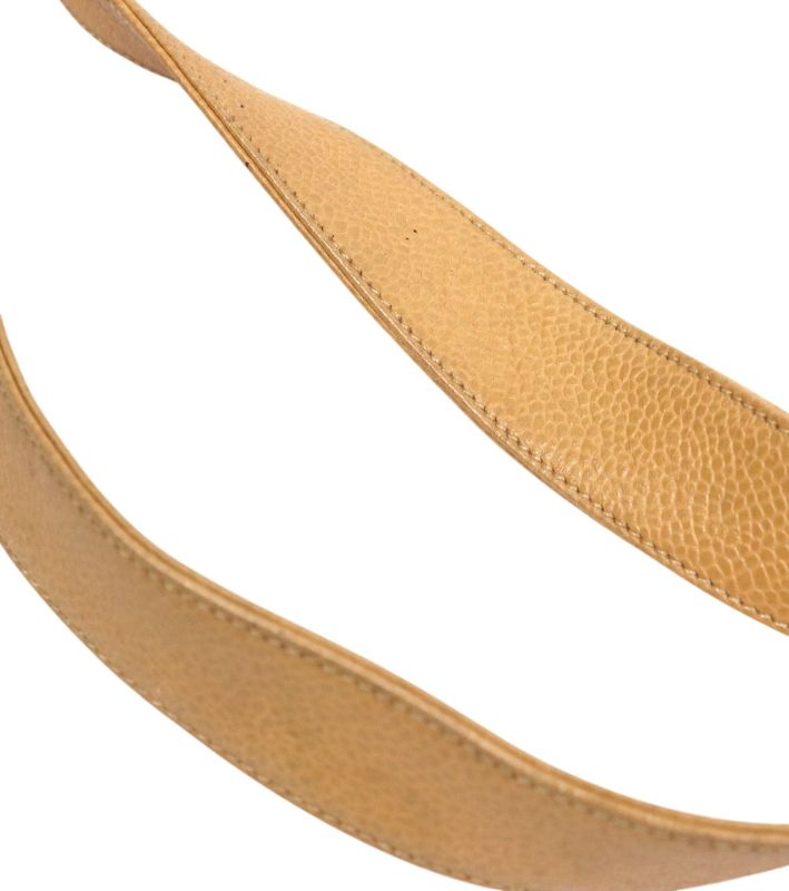 Chanel Beige Caviar Triple CC Chain Shoulder Bag