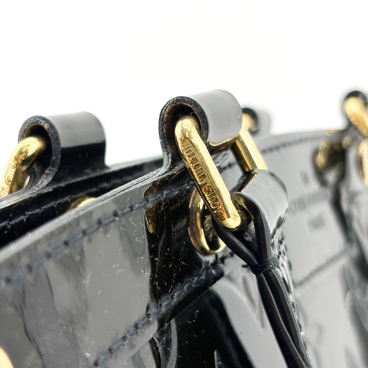 Louis Vuitton Monogram Vernis Melrose Avenue Tote Bag Black