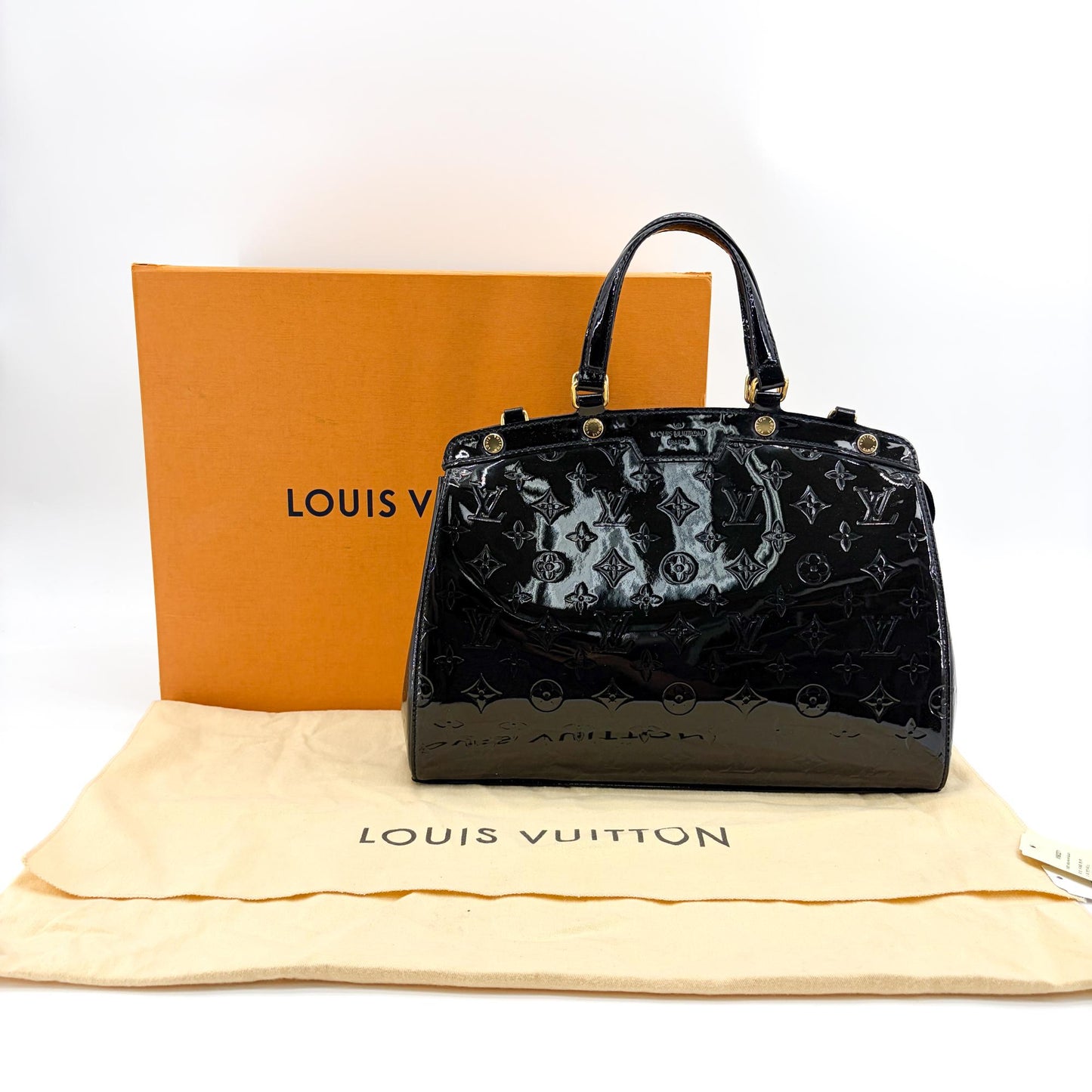 Louis Vuitton Monogram Vernis Melrose Avenue Tote Bag Black