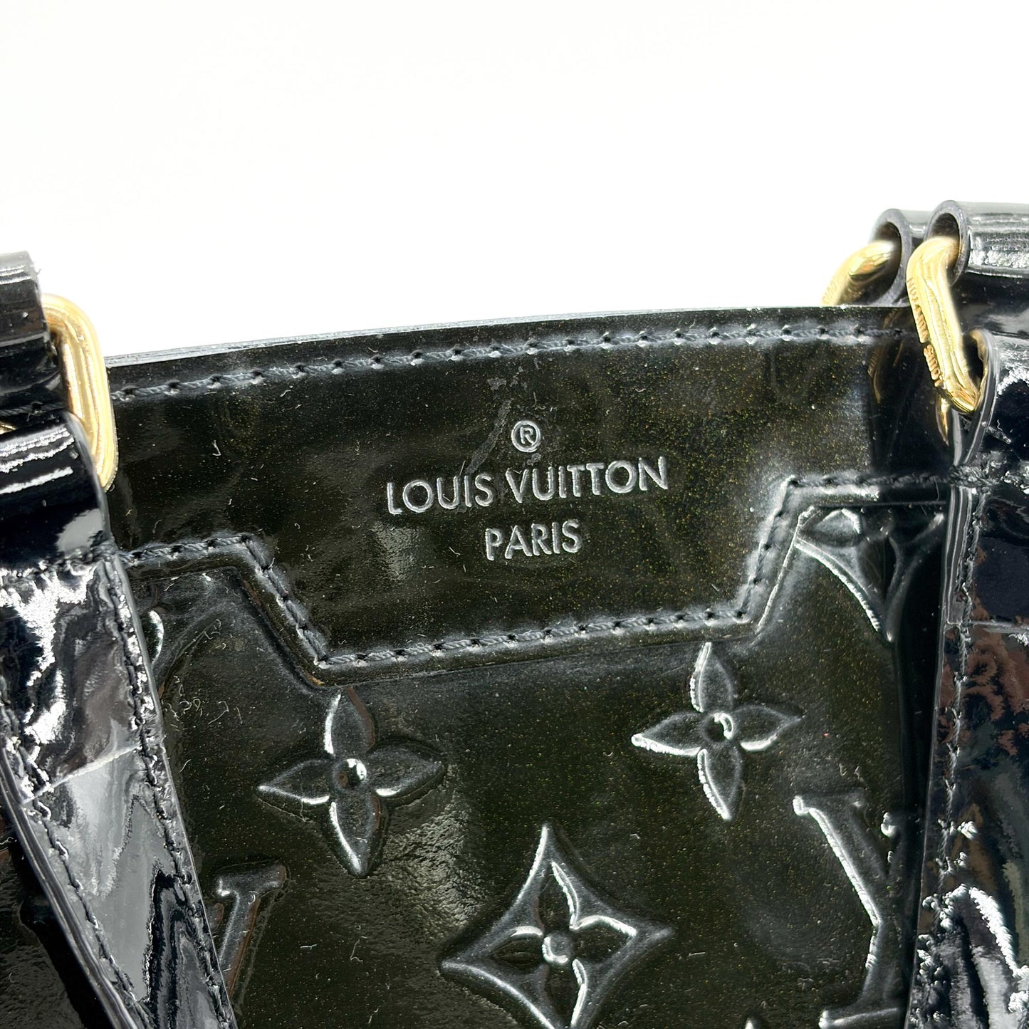 Louis Vuitton Monogram Vernis Melrose Avenue Tote Bag Black