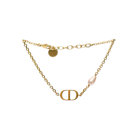 Dior Pearl Petite CD Gold Bracelet