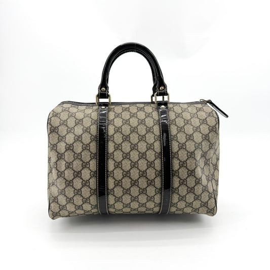Gucci GG Supreme Joy Medium Boston Bag Black
