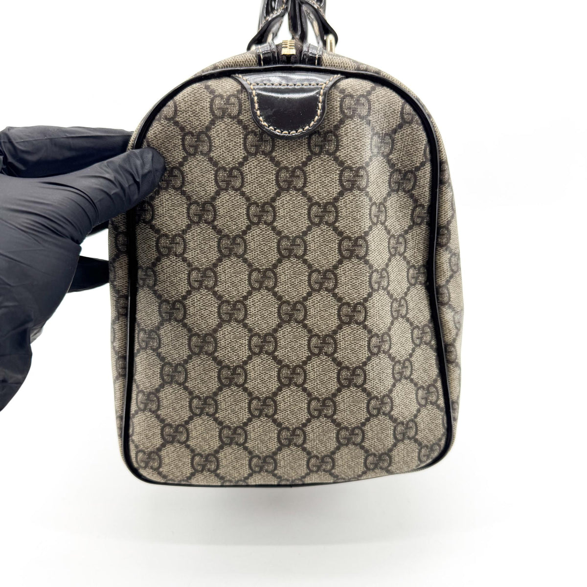 Gucci GG Supreme Joy Medium Boston Bag Black