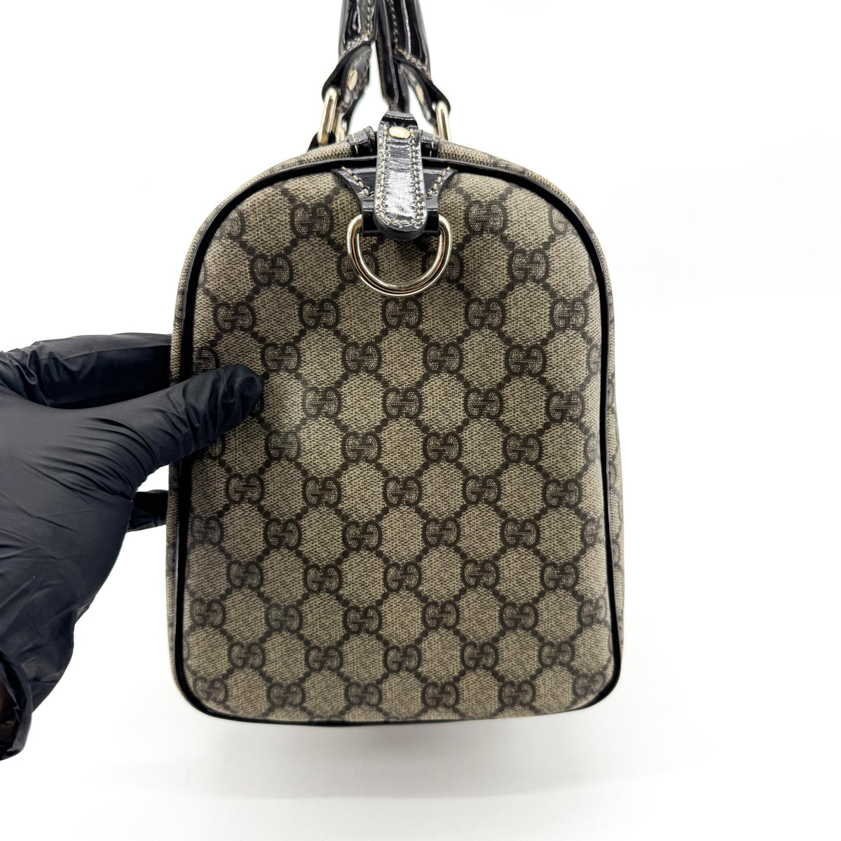 Gucci GG Supreme Joy Medium Boston Bag Black