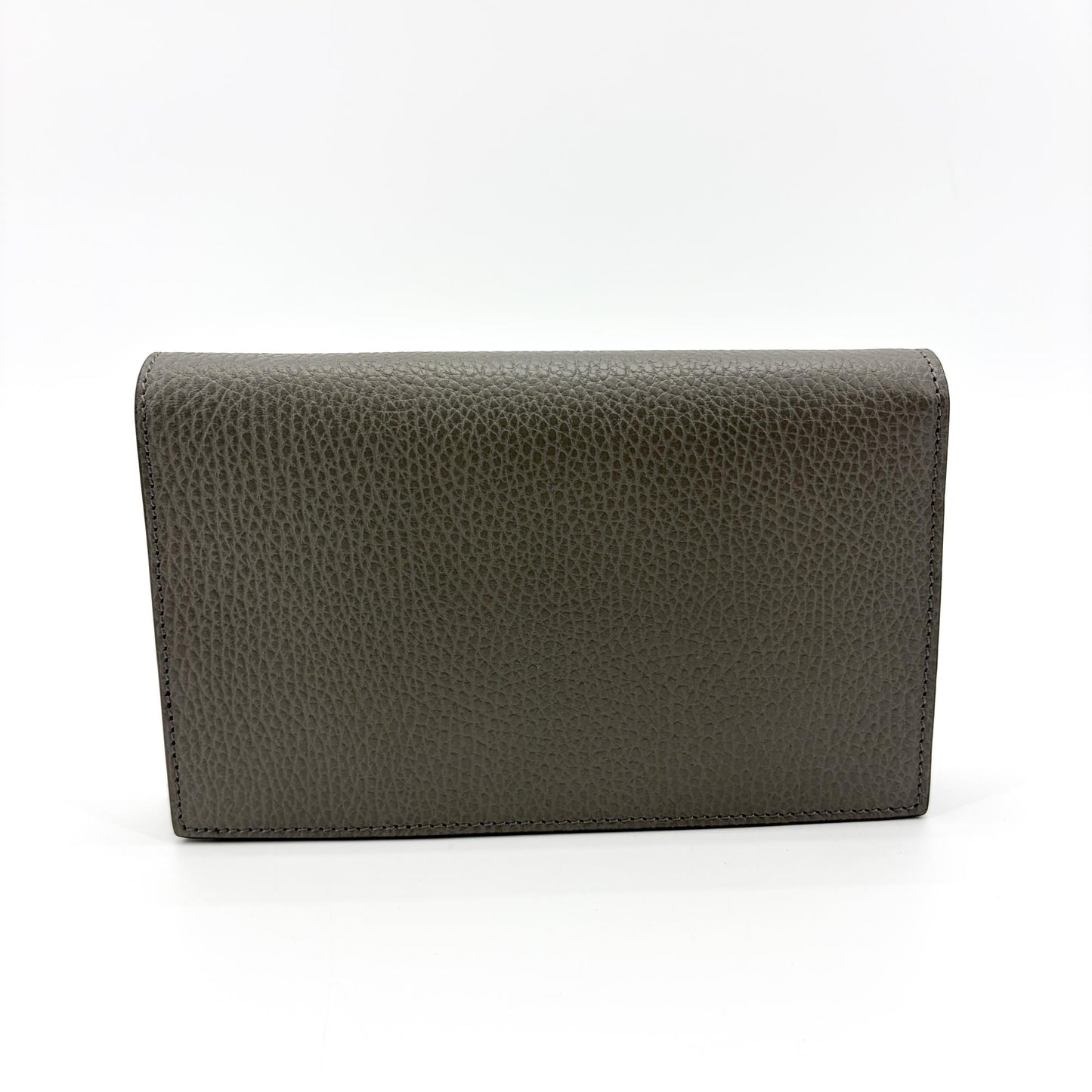 Gucci Interlocking G Chain Shoulder Bag Dark Gray