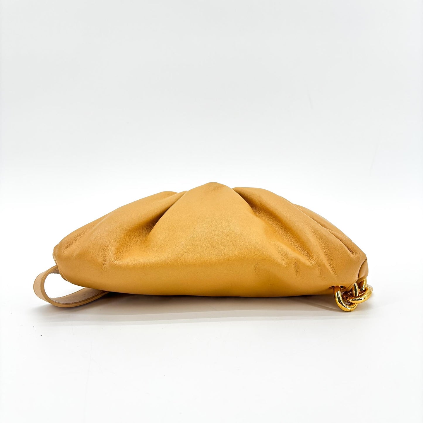 Bottega Veneta The Chain Pouch Shoulder Bag Mustard