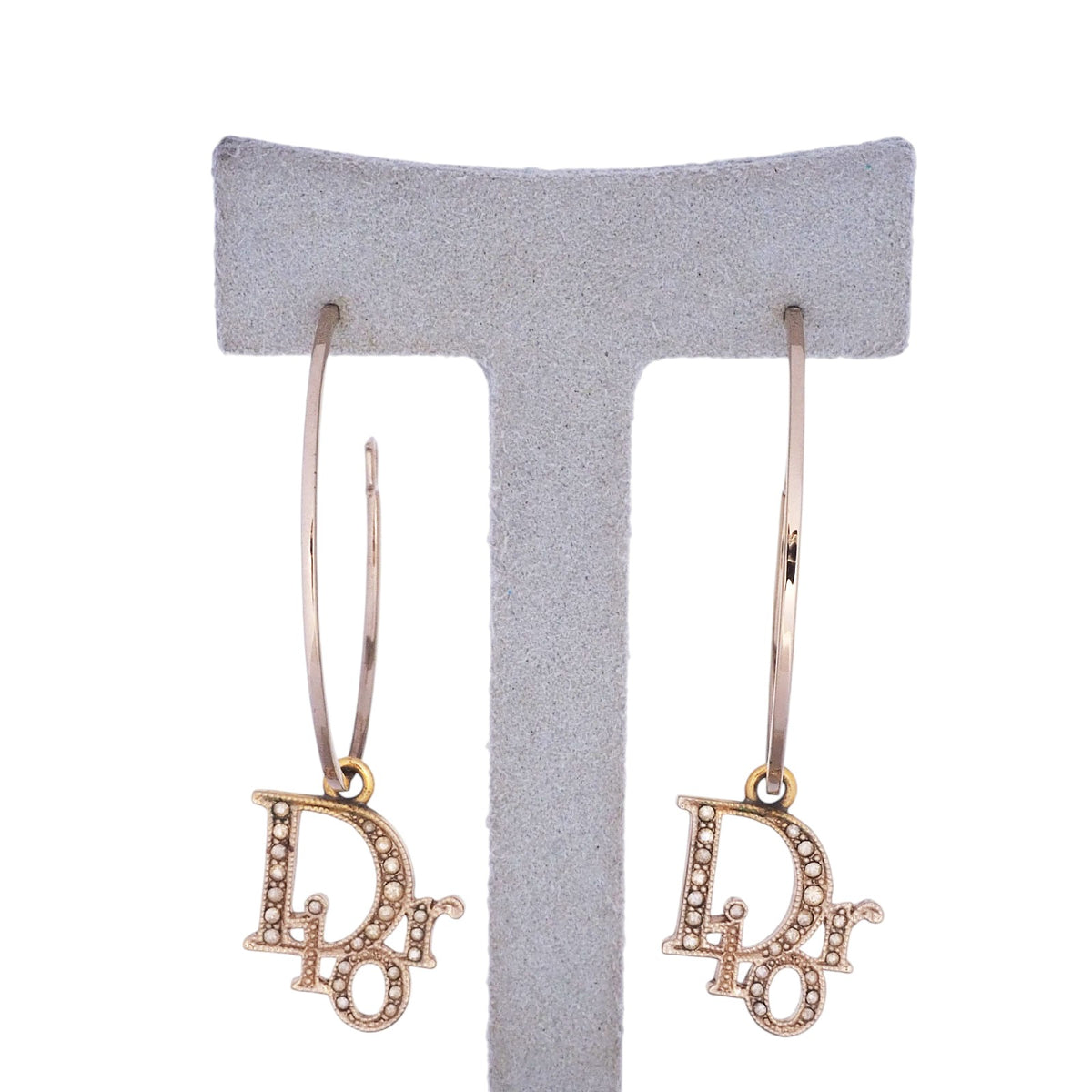 Dior Initial Hoop Earrings