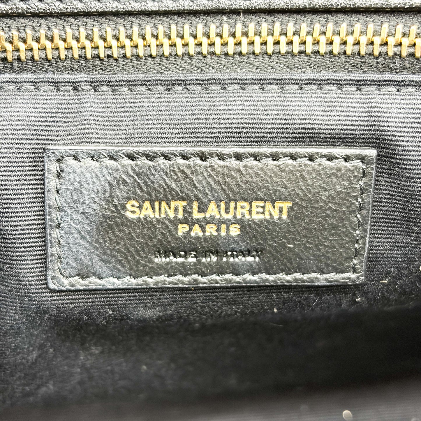 Saint Laurent Becky Medium Chain Shoulder Bag Black Gold Hardware