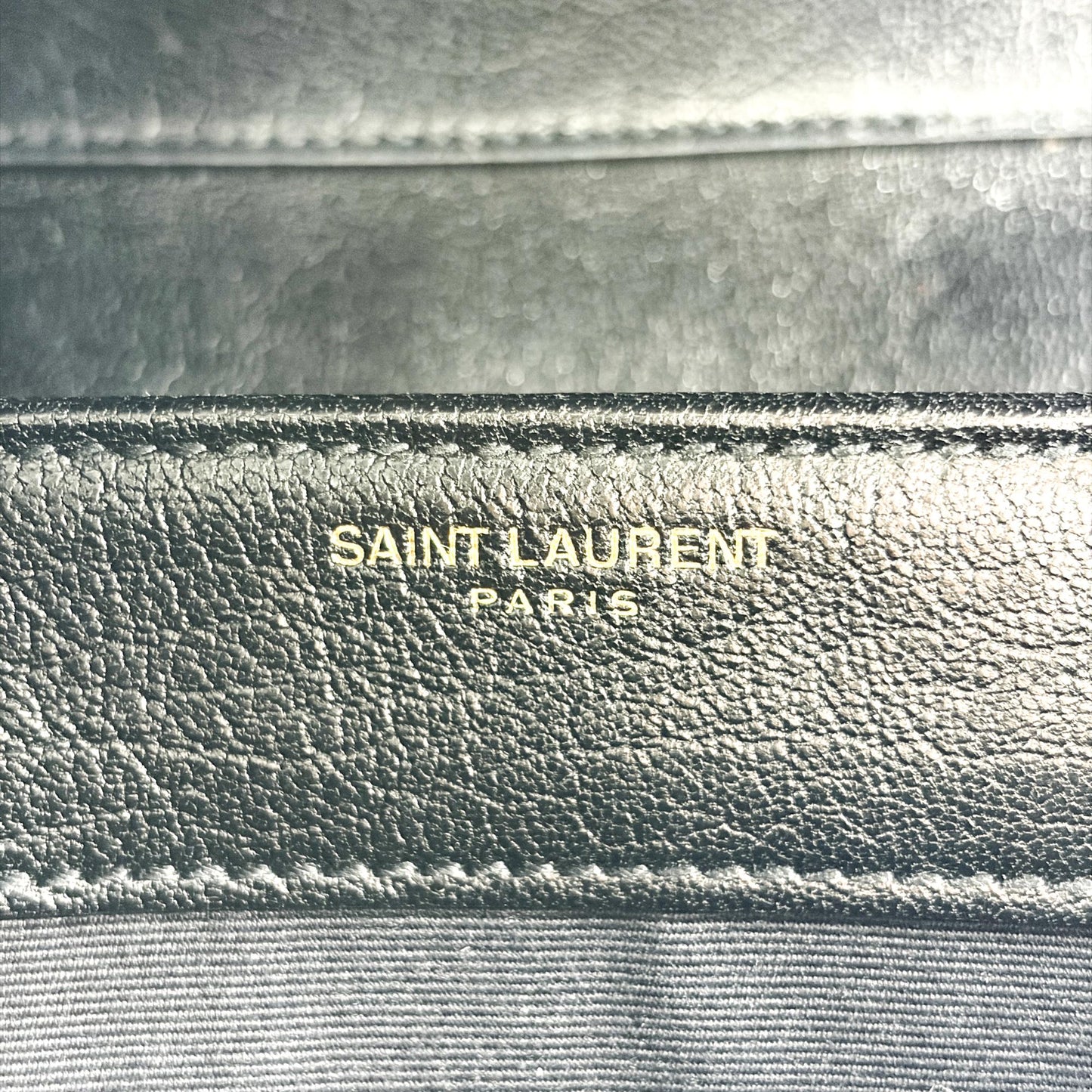 Saint Laurent Becky Medium Chain Shoulder Bag Black Gold Hardware